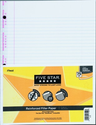 Five Star Paper-Filler Reinfrcd XL 611