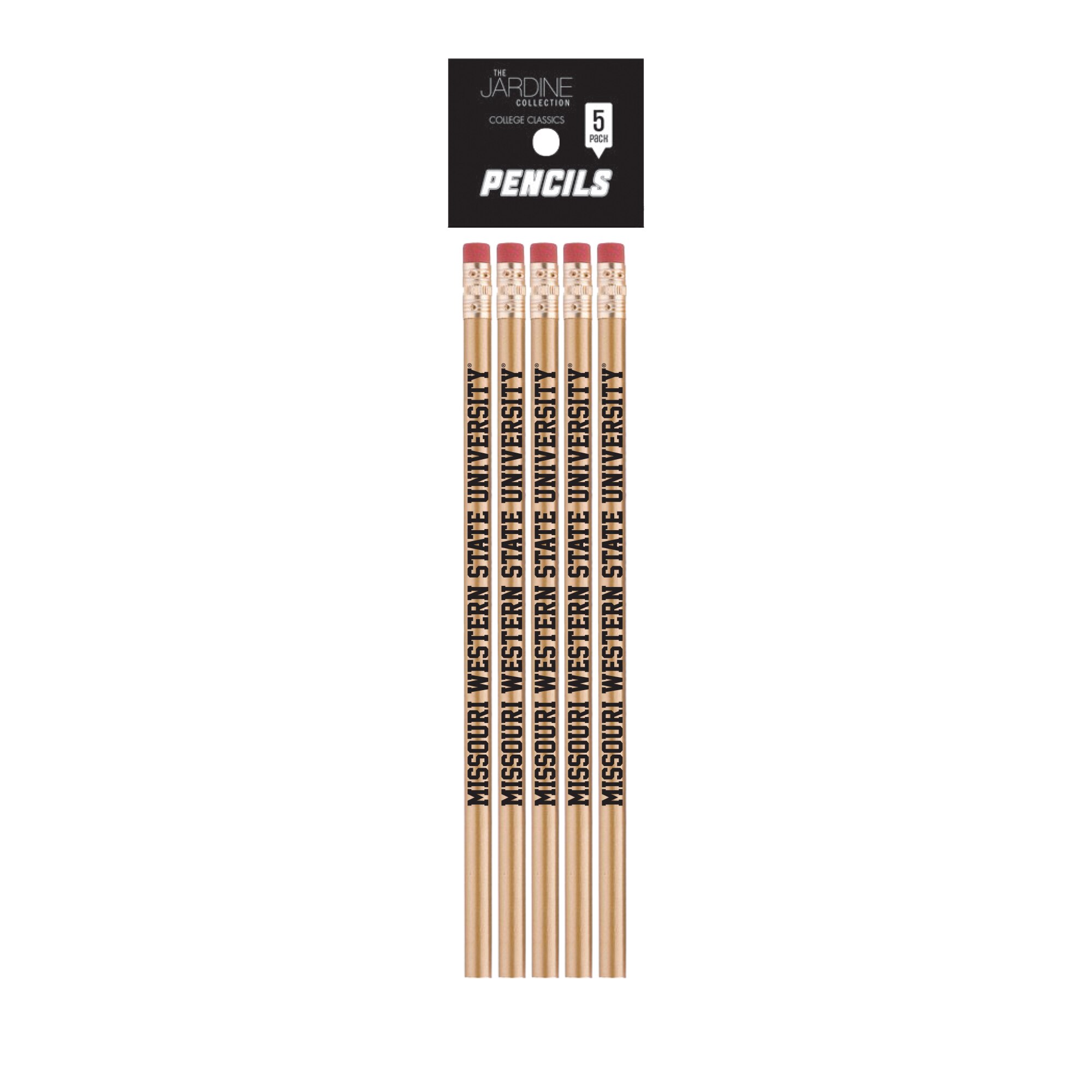 Emblematic Pencil 5pk School Name