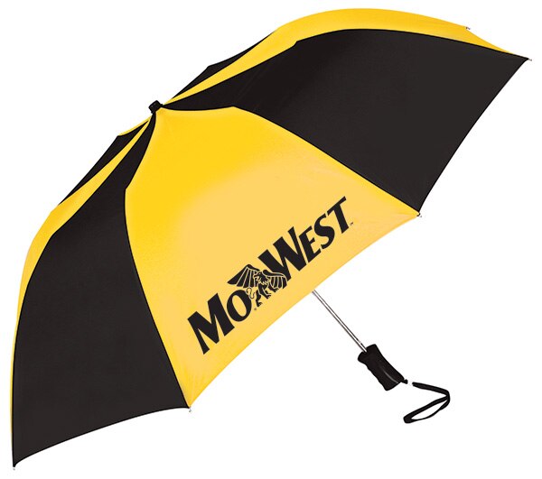 Missouri Western State "The Sport" 2-Tone Emblematic Umbrella Automatic Folding 48" Coverage