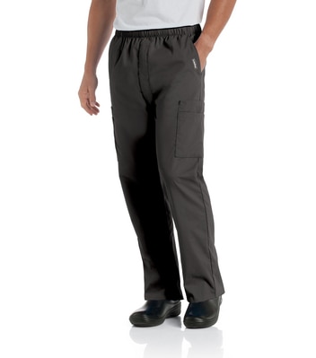 Landau Essentials Men's Straight-Leg Cargo Scrub Pants