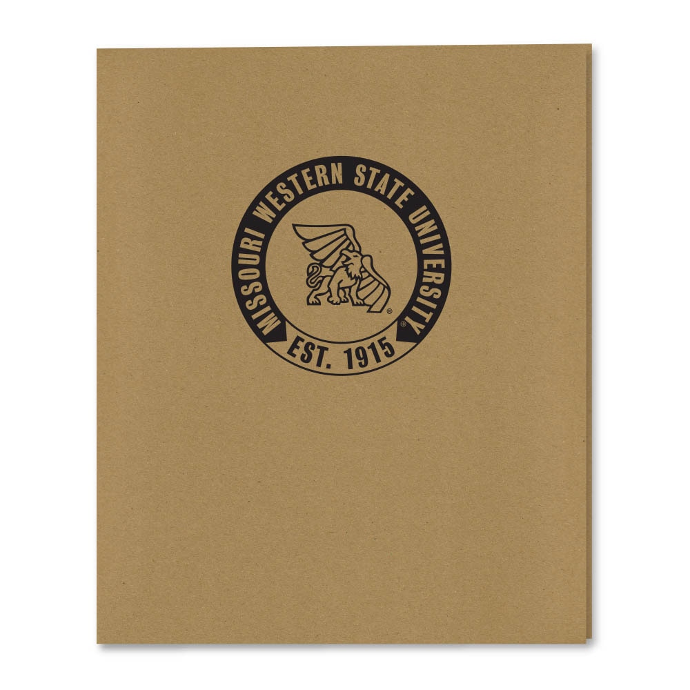 Recycled Emblematic Kraft 2 Pocket Folder, Classic