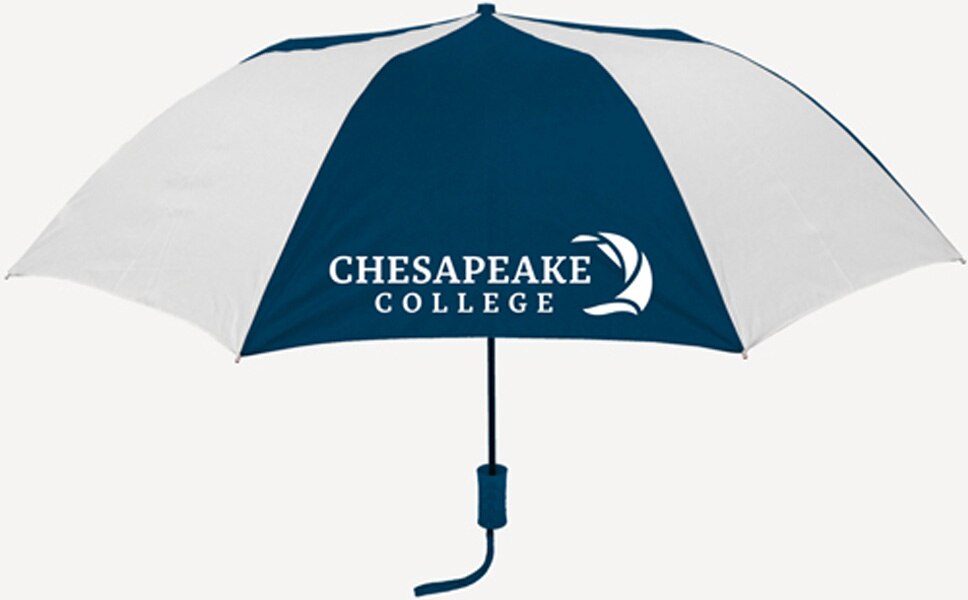 "The Sport" 2-Tone Emblematic Umbrella Automatic Folding 48" Coverage