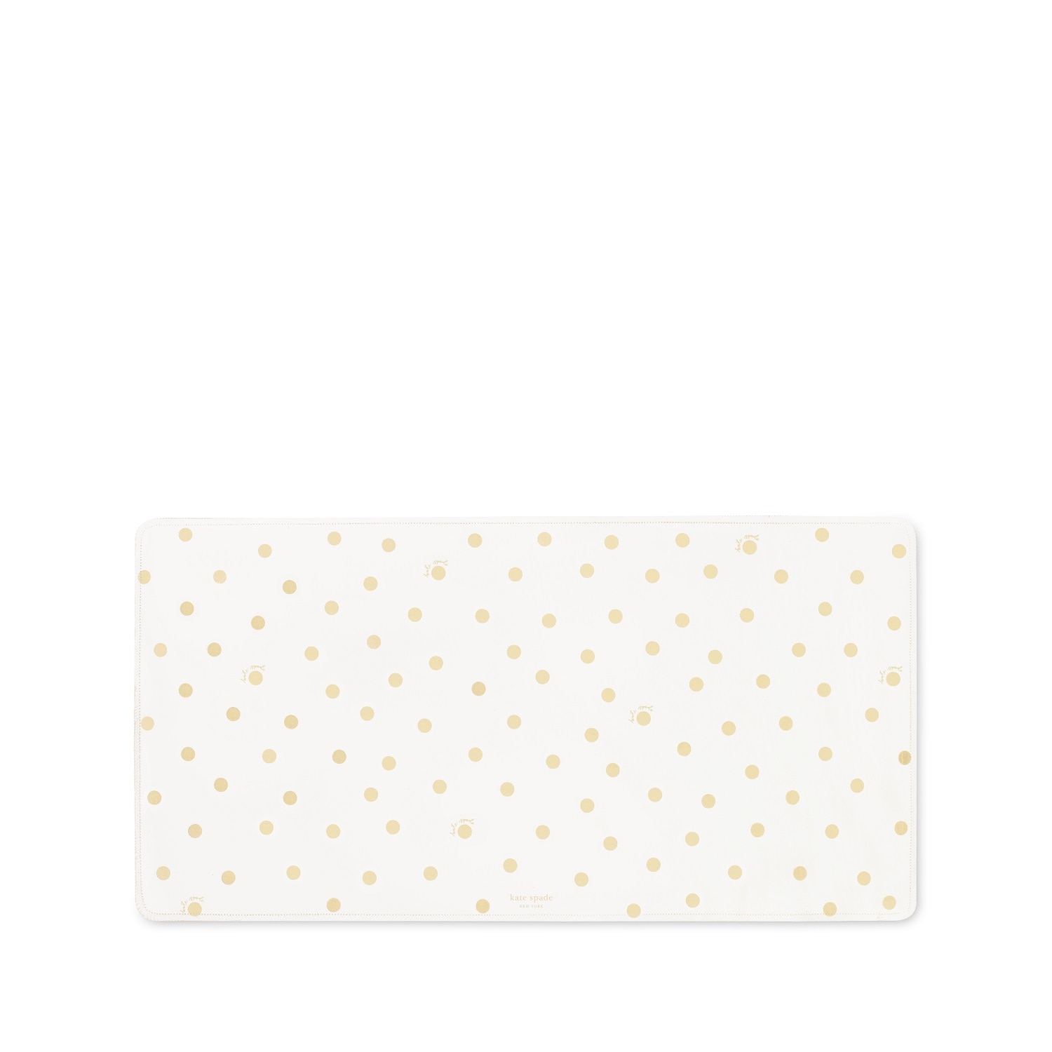 Kate Spade New York Desk Pad Gold Dot With Script