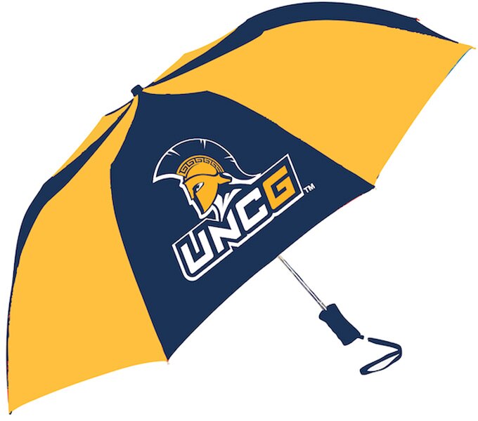 UNC Greensboro "The Sport" 2-Tone Emblematic Umbrella Automatic Folding 48" Coverage