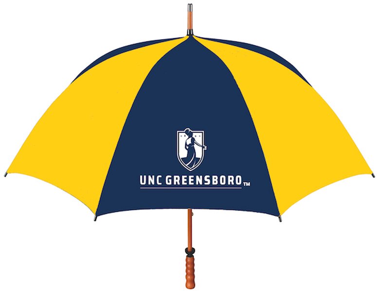 UNC Greensboro "The Eagle" Sporty Wood Shaft Golf Umbrella 62"
