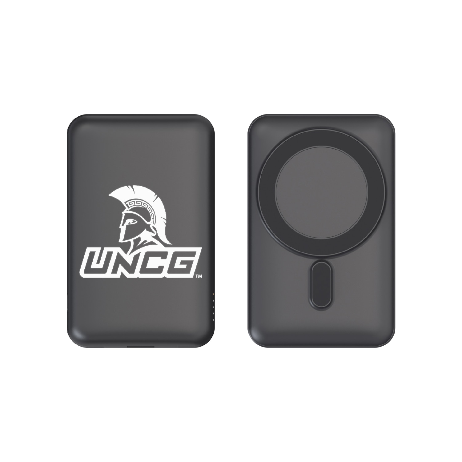 University of North Carolina at Greensboro Mag Safe Compatible Power Bank, Black, Alumni