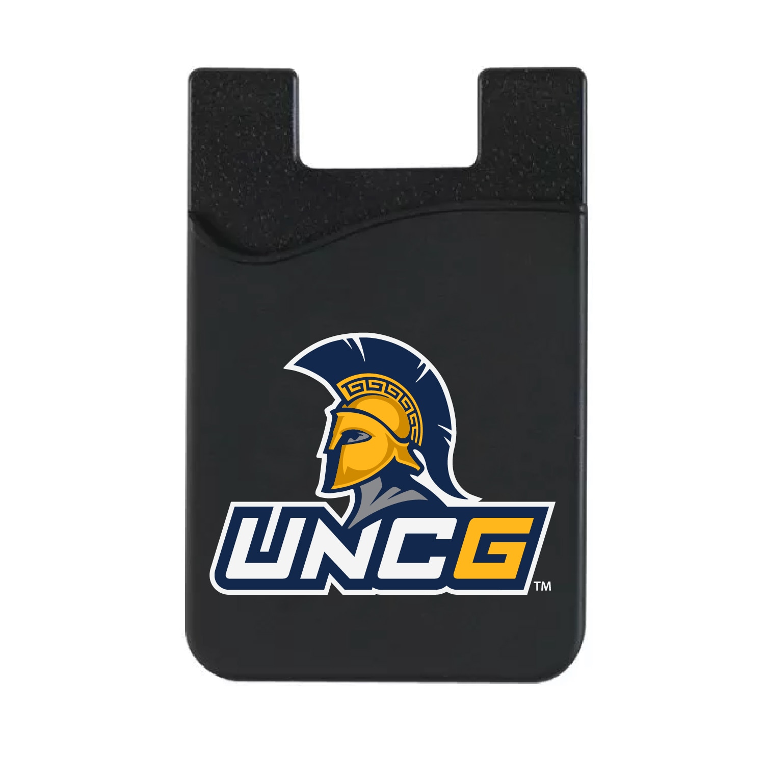 University of North Carolina at Greensboro Leather Wallet Sleeve (Top Load), Black, Classic