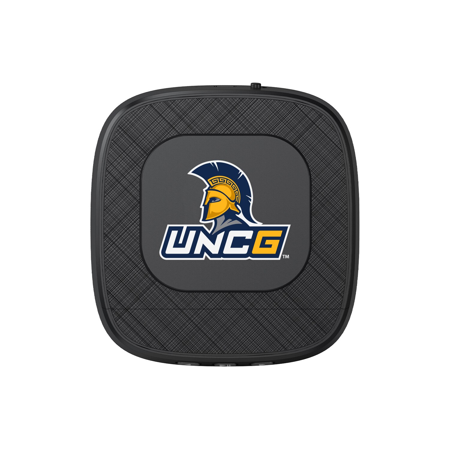 University of North Carolina at Greensboro Portable Speaker with Phone Charger, Black, Classic