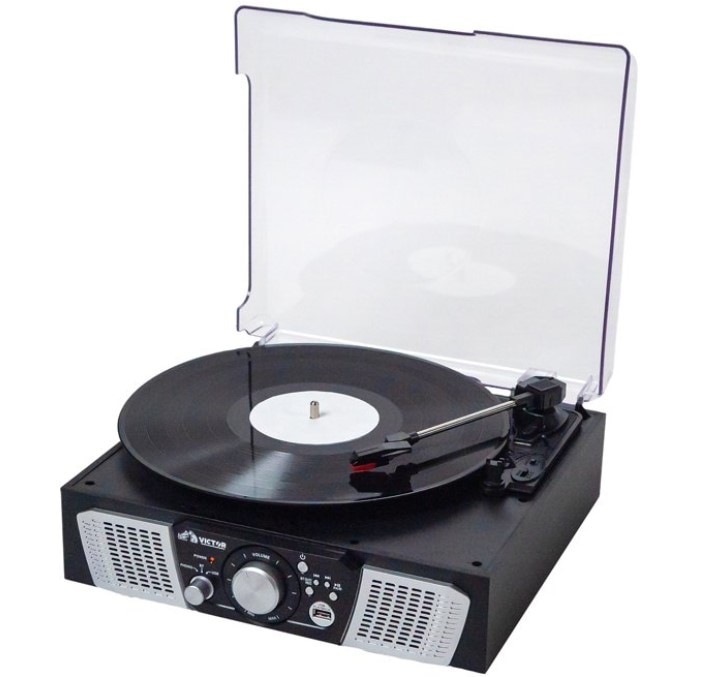 Victor Lakeshore 5-in-1 Turntable System - Black