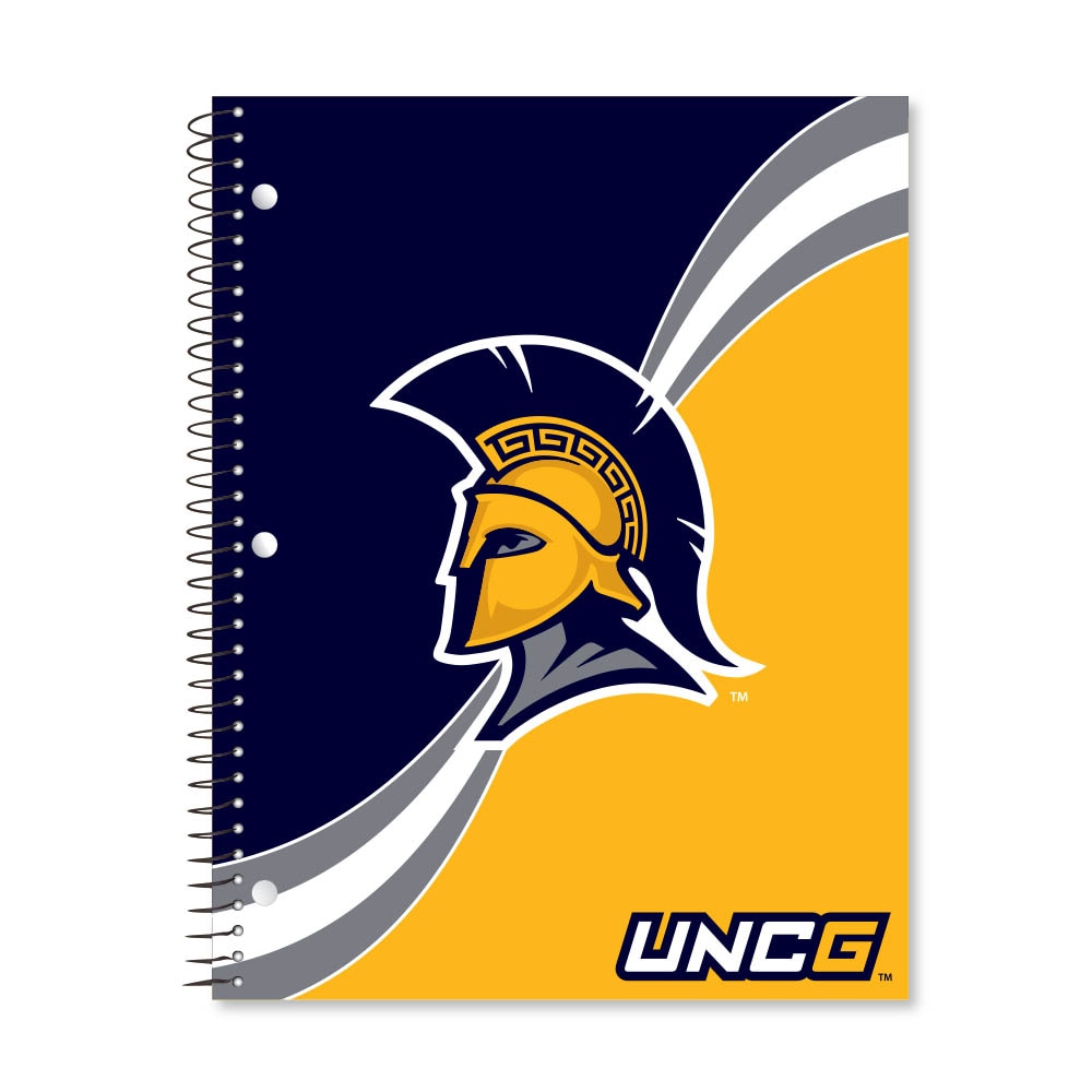 Digi Curve Divide 1 Subject 11"x8.5" 70 Count College Ruled Spiral Notebook