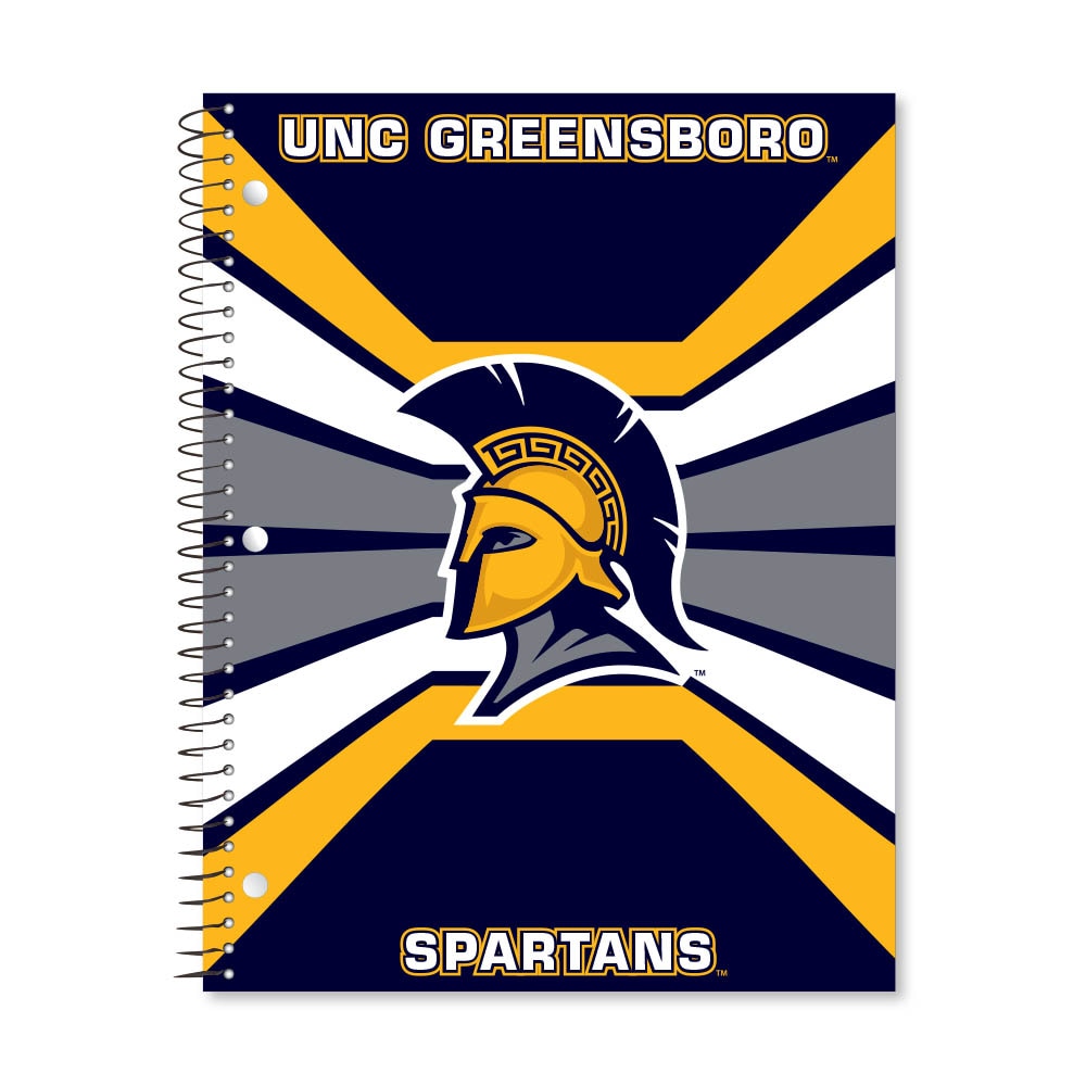 Digi Color Warp 1 Subject 11"x8.5" 70 Count College Ruled Spiral Notebook