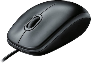 Logitech M100 USB Mouse-Black