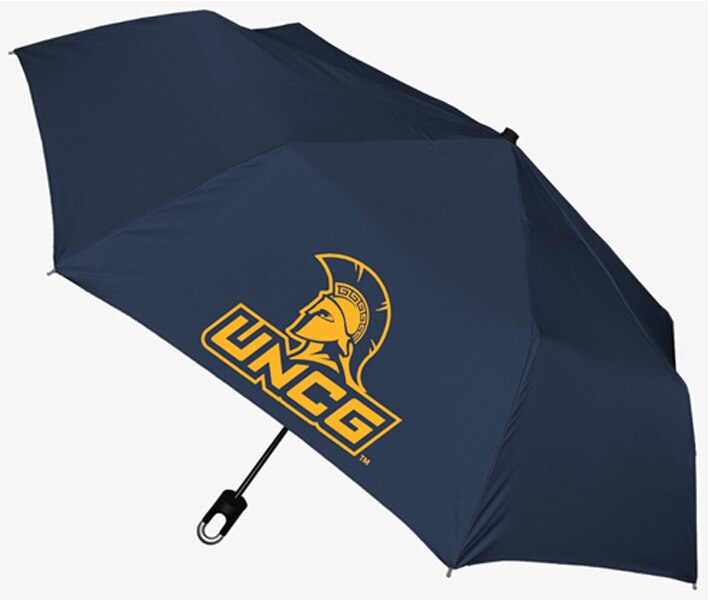 Storm Clip Mini Folding Emblematic Solid Umbrella 42" Coverage