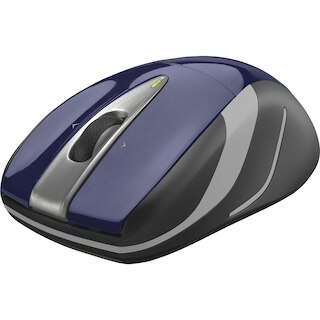 Image 1: Logitech M525 Wireless Laser Mouse Black/Navy