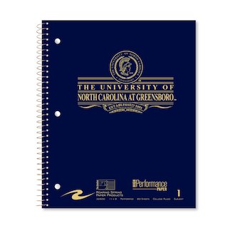 Roaring Premium 1 Subject Notebook 8.5x11 College Ruled  20lb Paper Saranac Cover with Foil