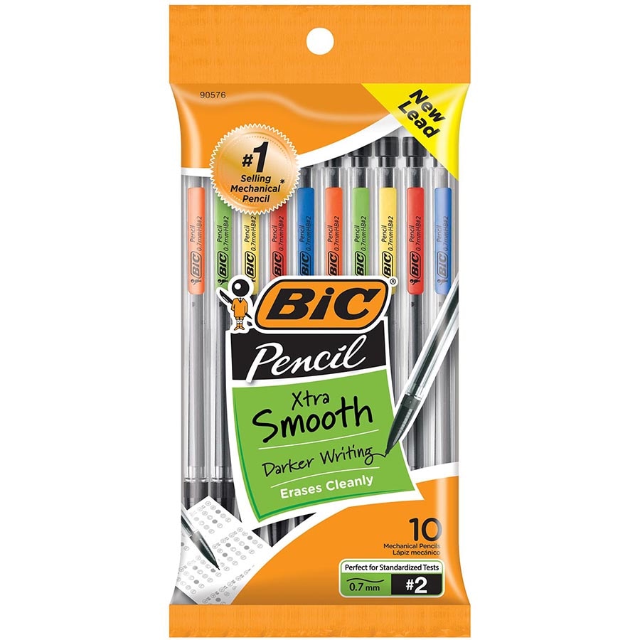 Bic Mechanical Pencils Medium Point 0.7mm #2 10Pack