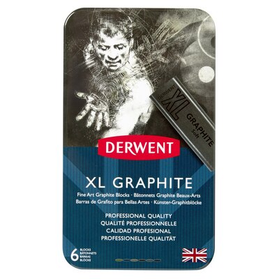 Derwent XL Graphite 6-Piece Tin Set