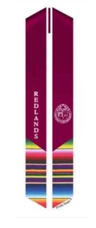 Redlands Maroon Satin Sash Serape Tip