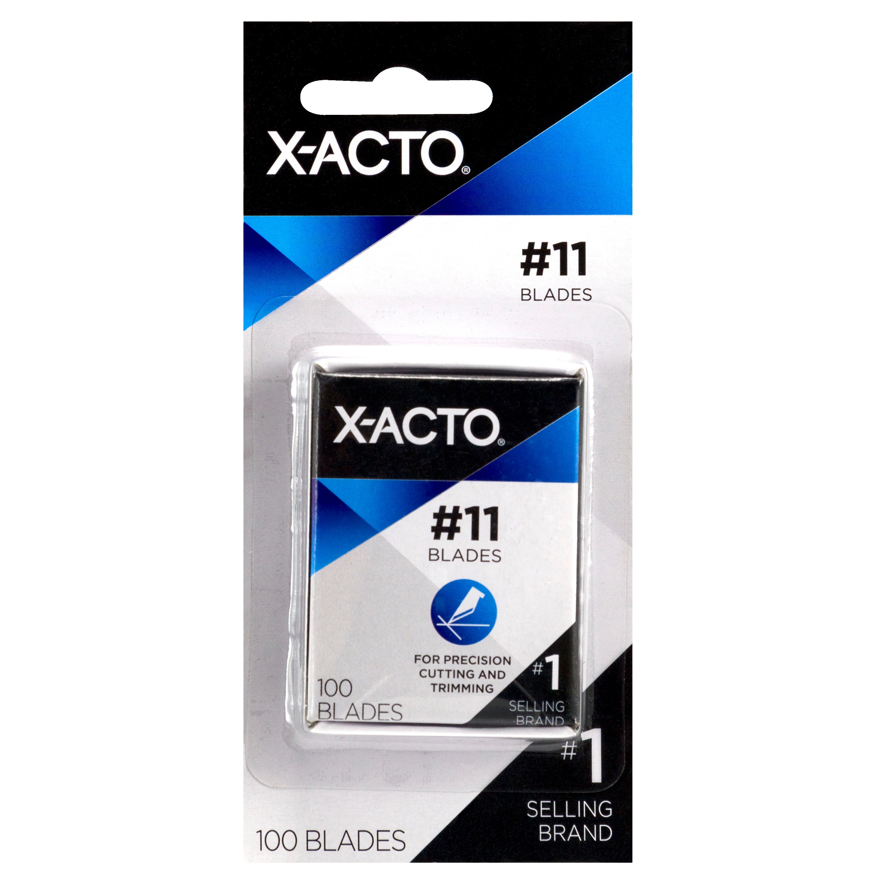 X-Acto Bulk Pack Knife Blades, #11-M, 100/Pkg., Carded Packaging