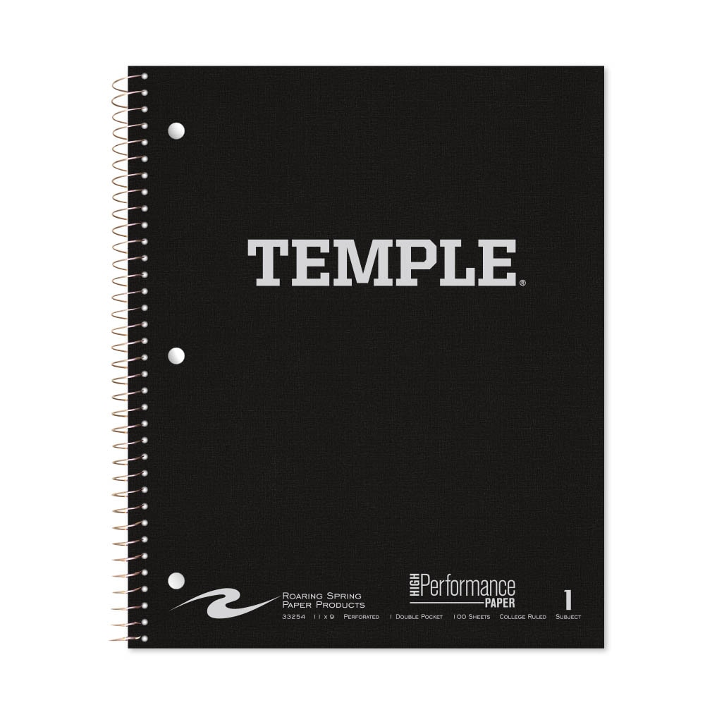 Roaring Premium 1 Subject Notebook 8.5x11 College Ruled 20lb Paper Linen Foil Cover