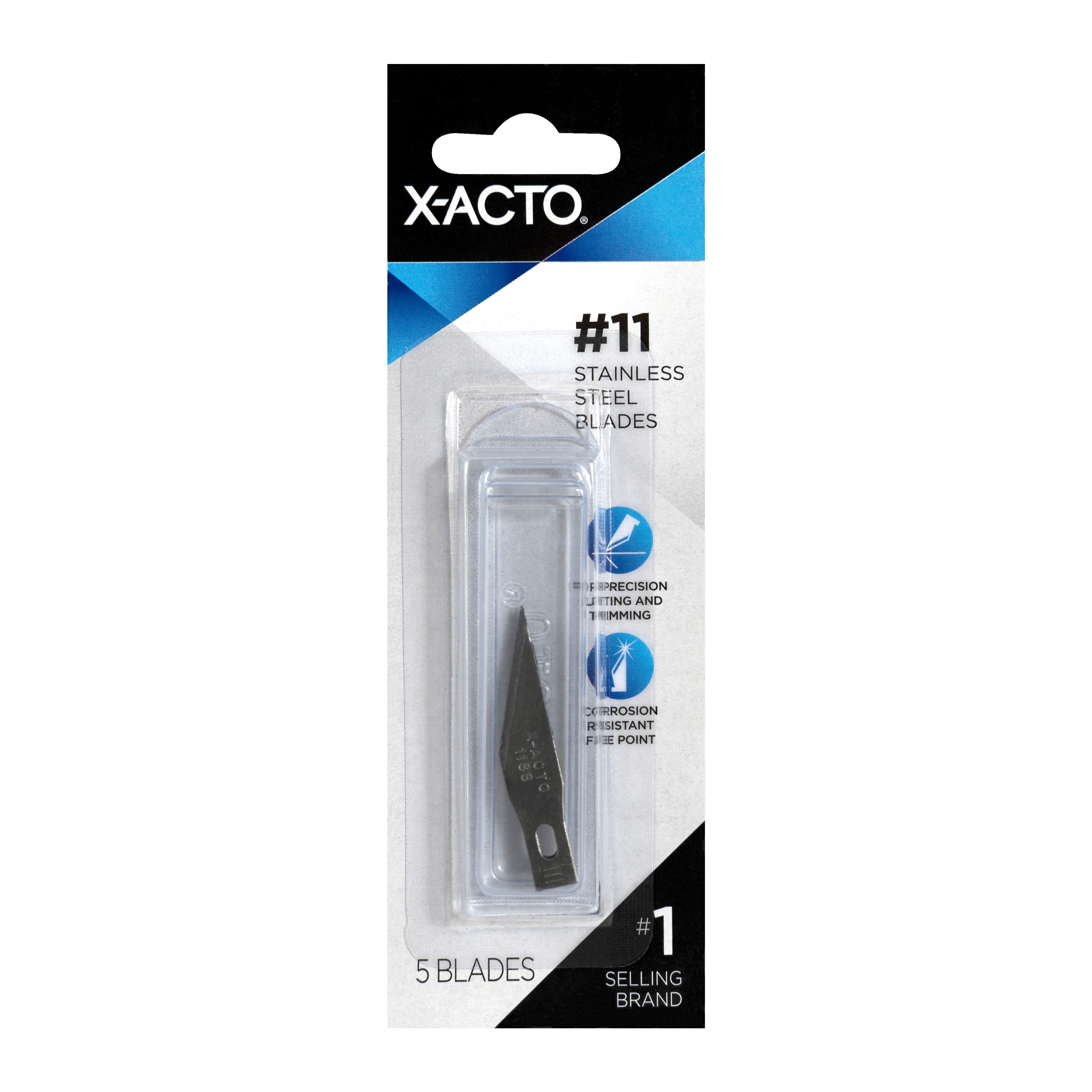X-Acto #11 Blades For #1 Knife, 5/Pkg.