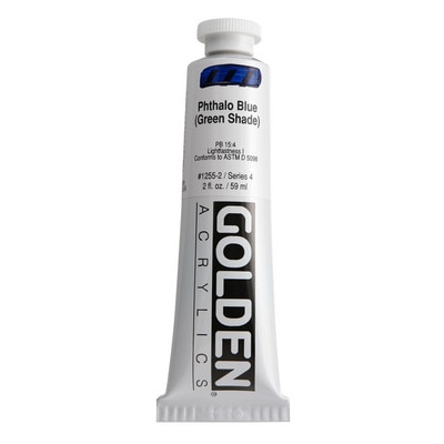 Golden(R) Heavy Body Acrylic, 2 oz., Phthalo Blue/ Green Shade