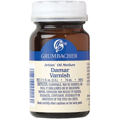 Grumbacher Damar Varnish, 2 oz., Gloss