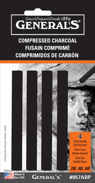 Compressed Blk Charcoal Pk/4
