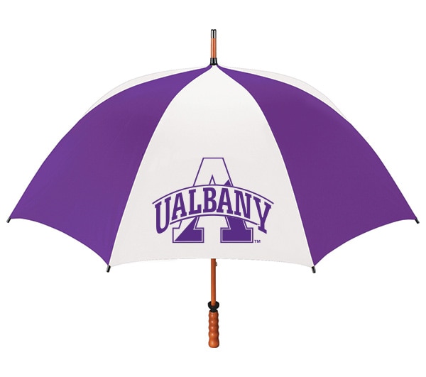 University at Albany (SUNY) "The Eagle" Sporty Wood Shaft Golf Umbrella 62"