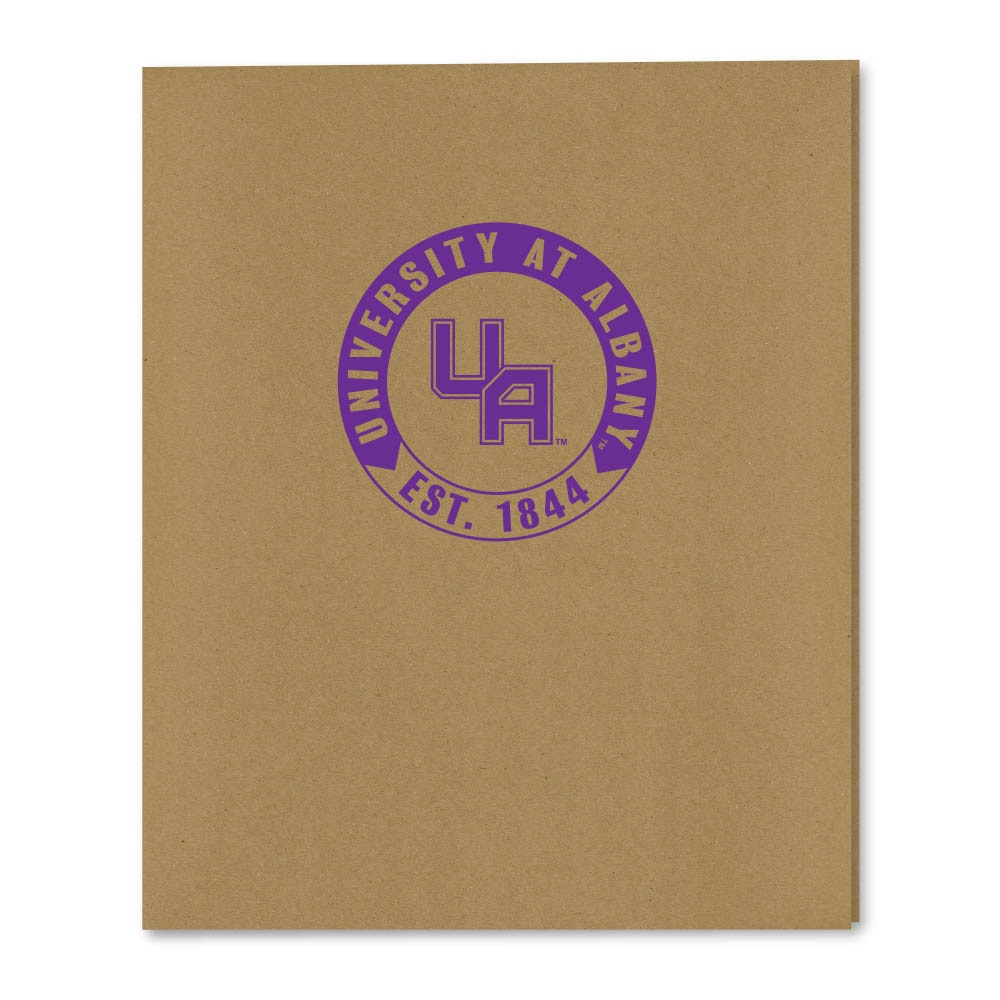 Recycled Emblematic Kraft 2 Pocket Folder, Classic