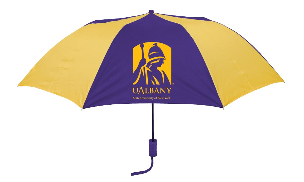 University at Albany "The Sport" 2-Tone Emblematic Umbrella Automatic Folding 48" Coverage