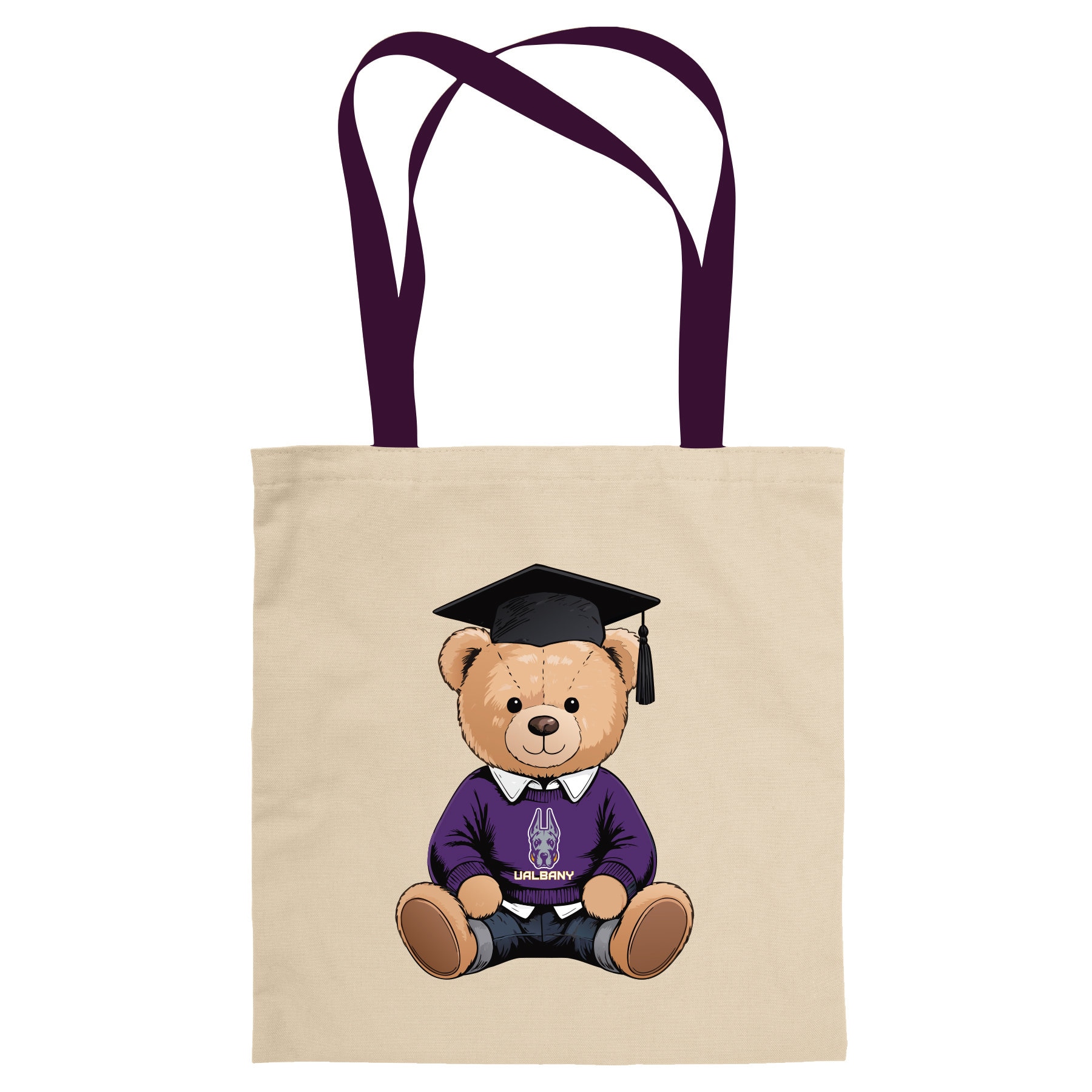 University at Albany Grad Teddy Bear Tote