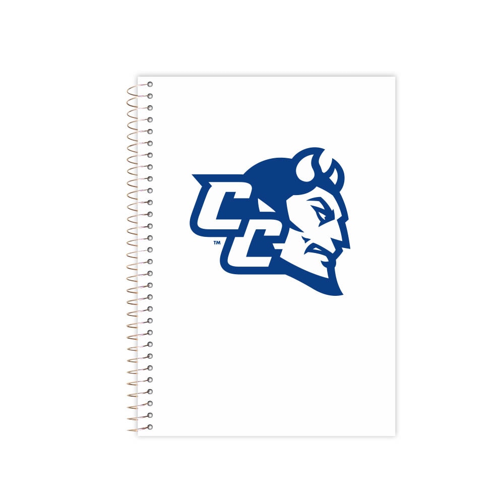 Roaring Premium 3 Subject 9.5 x 6.5 Notebook, College Ruled 20lb Paper, Pressboard Foil Cover