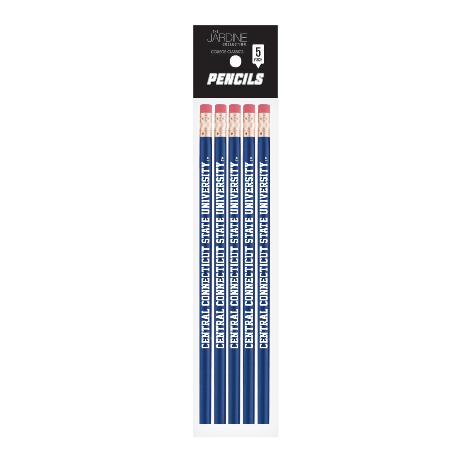 Emblematic Pencil 5pk School Name