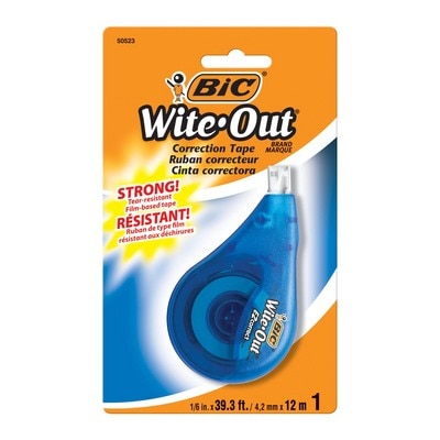 BIC WiteOut EZ Correct Correction Tape 1Pack