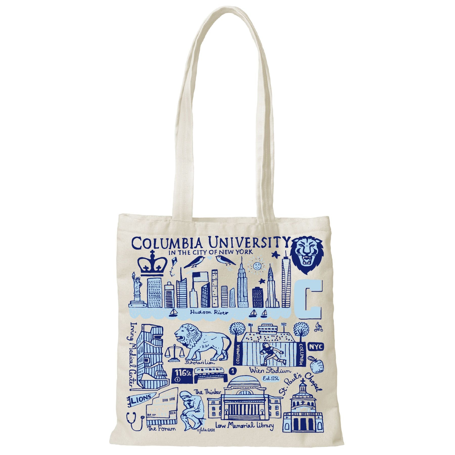 Columbia University Julia Gash Tote canvas Ast