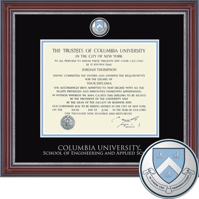 Church Hill Classics 10.5" x 12.5" Masterpiece Cherry School of Engineering And Applied Science Diploma Frame