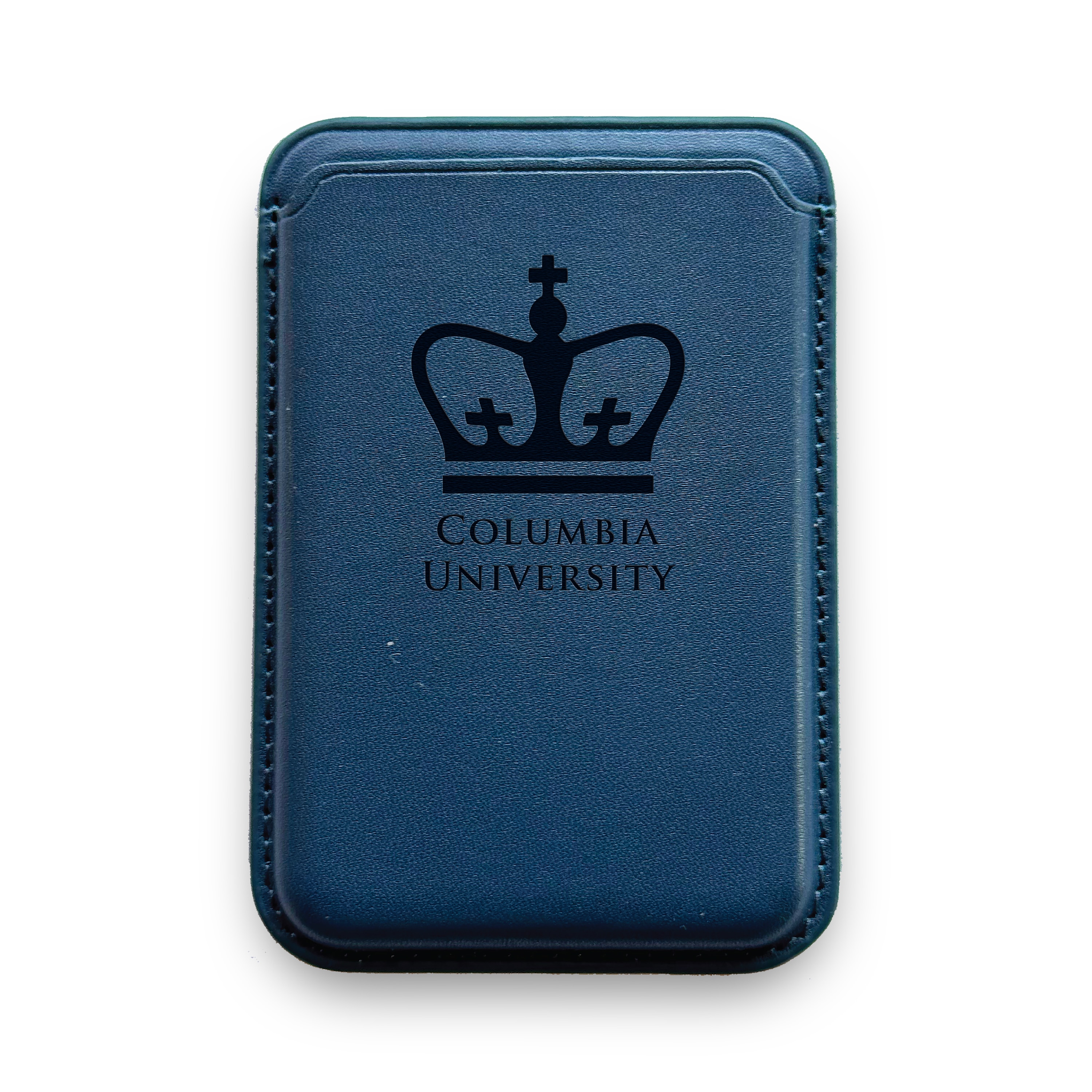 Monaco Leather Cellphone ID wallet with MagSafe Navy