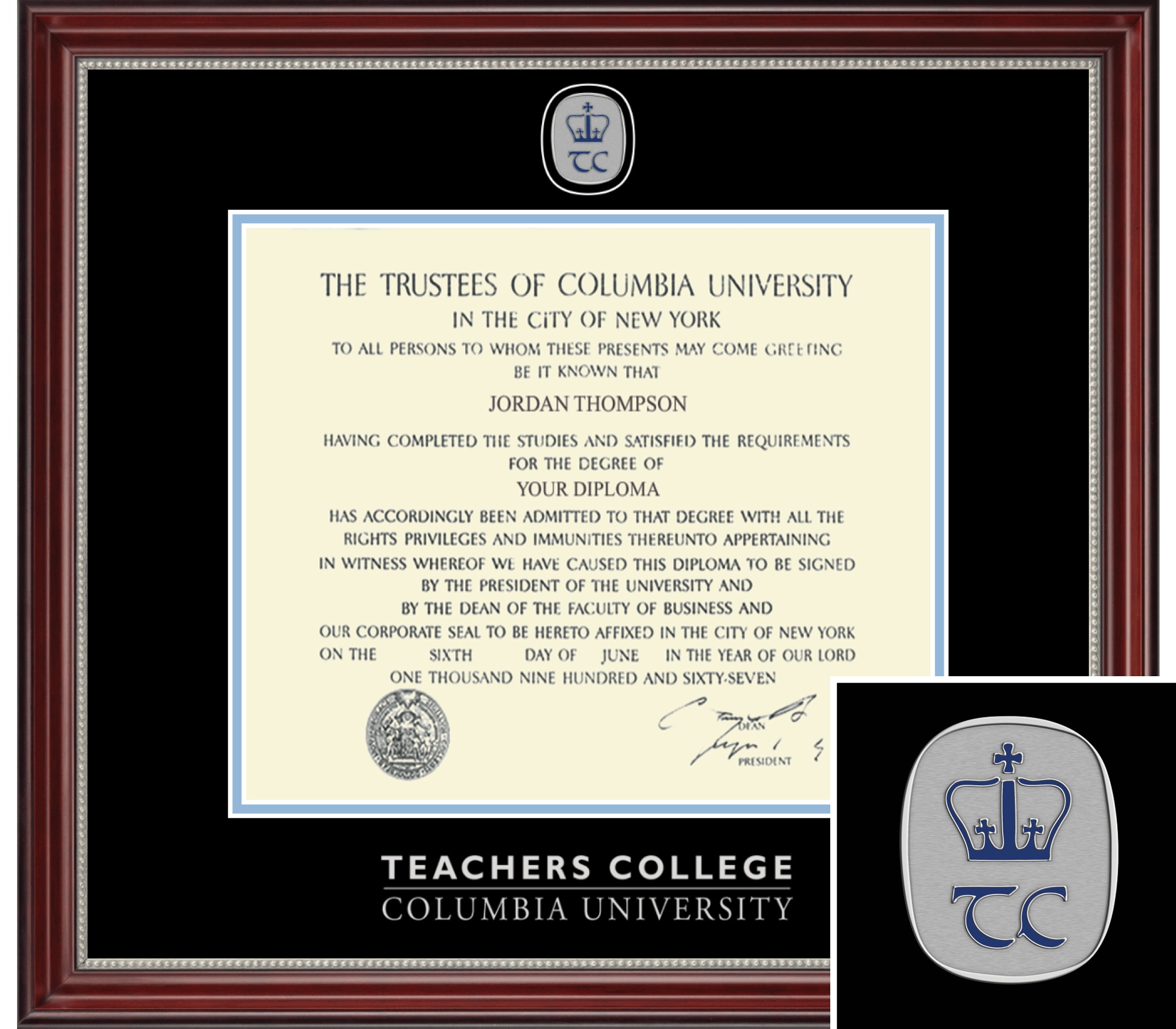 Church Hill Classics, Masterpiece, 12x16, Teachers, Diploma Frame