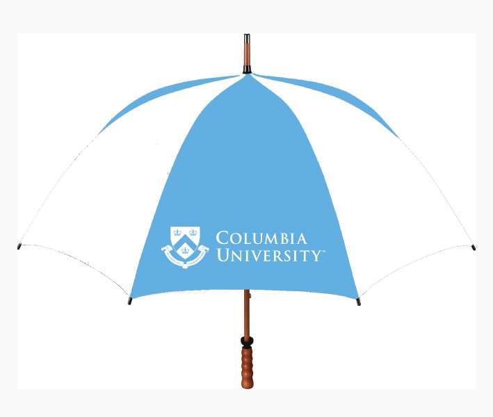 Columbia University "The Eagle" Sporty Wood Shaft Golf Umbrella 62"