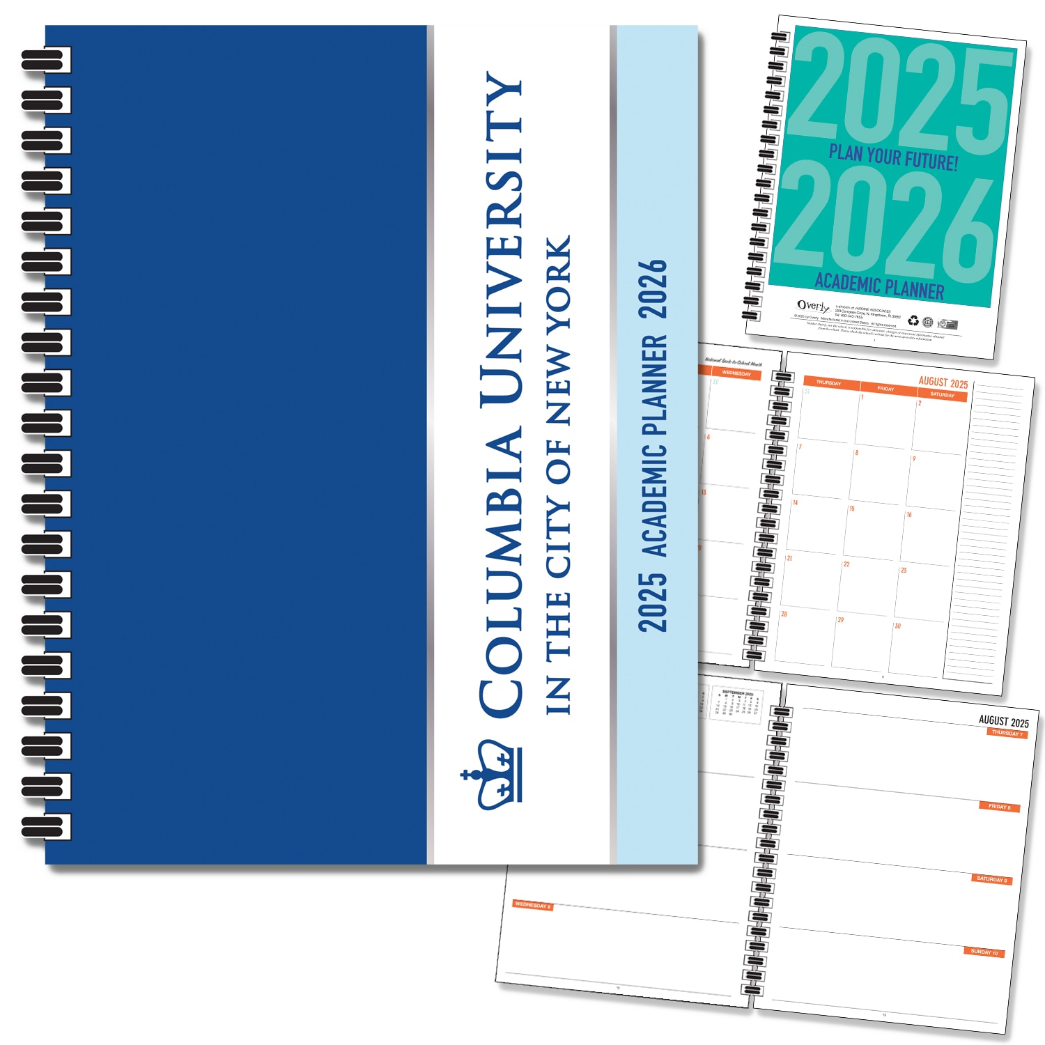 Traditional Soft Touch Foil - School Name Imprinted Planner 25-26 AY 7x9