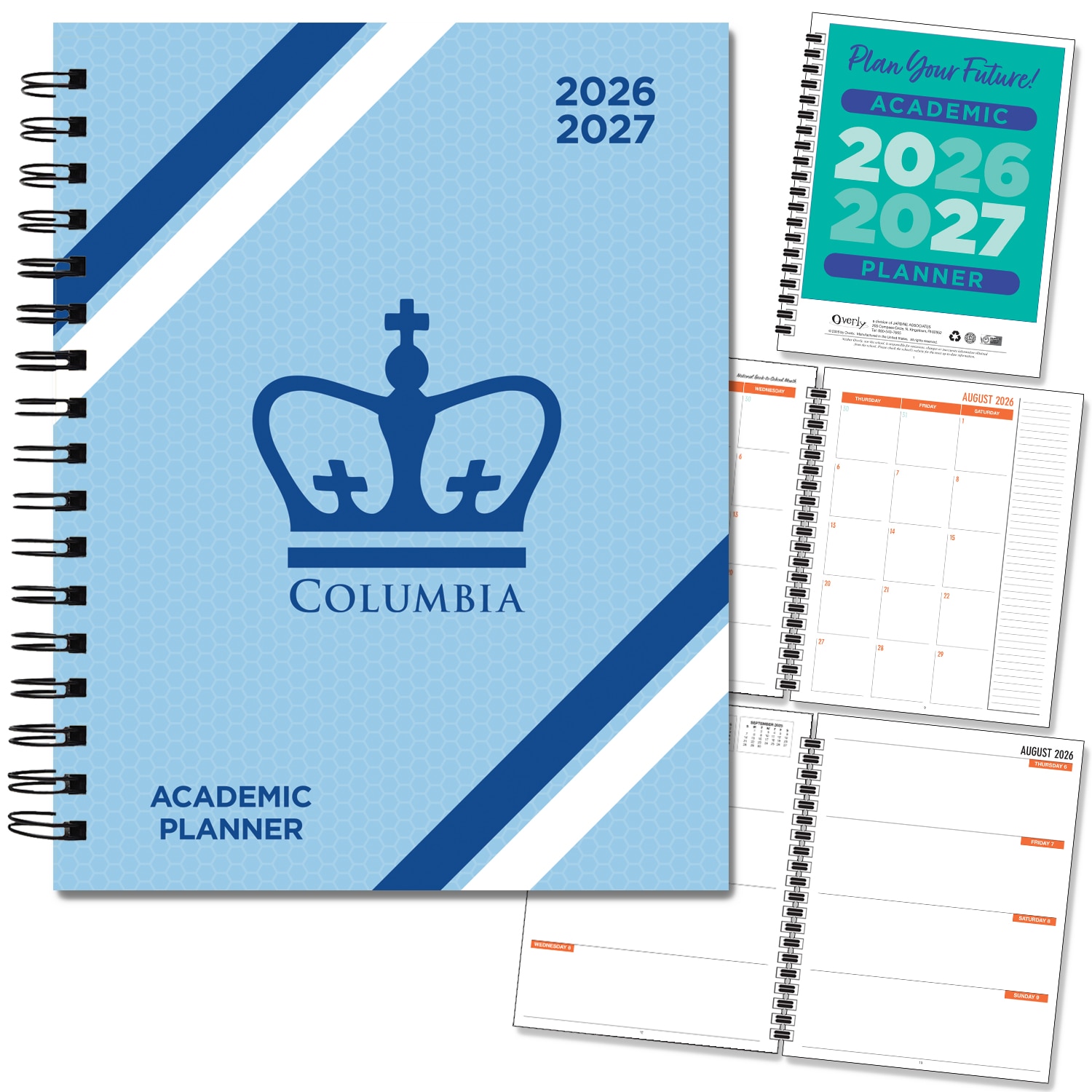 Spirit Wordmark Hard Cover Imprinted Planner 26-27 AY 7x9