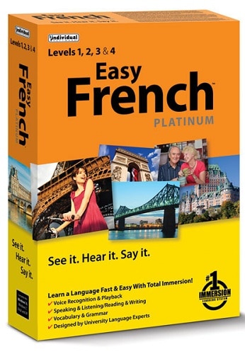 Easy French Platinum Language Learning Software for Windows