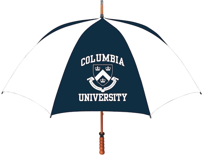 Columbia University "The Sport" 2-Tone Emblematic Umbrella Automatic Folding 48" Coverage