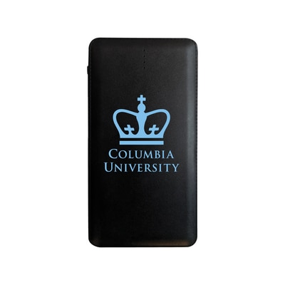 Columbia University Alumni Black Leather Power Bank