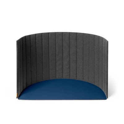 Poppin Portable Space Divider, Dark Gray