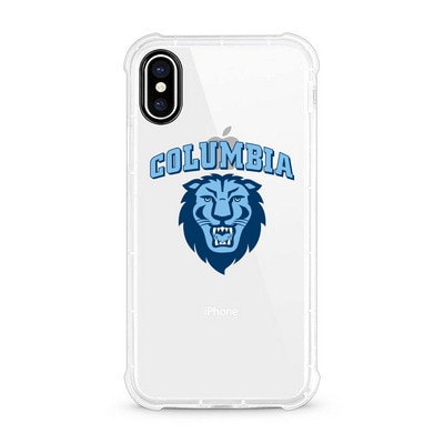 Columbia University Centon Clear Rugged Edge Phone Case Classic V1 iPhone X