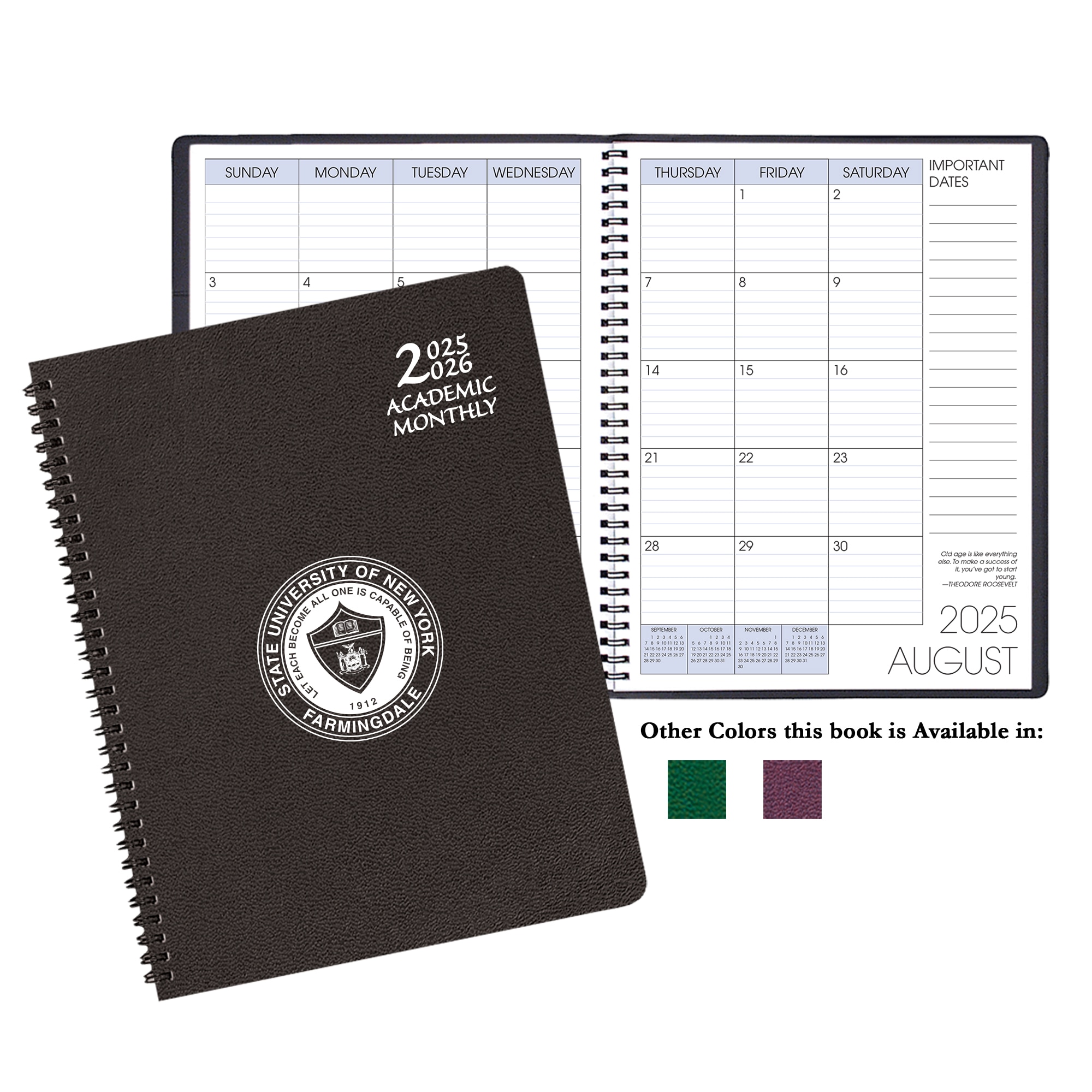 Payne 25-26 Imprinted Academic Monthly Planner 8.5"x11"