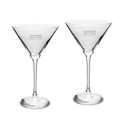 Farmingdale State Set of 2 Martini Glass