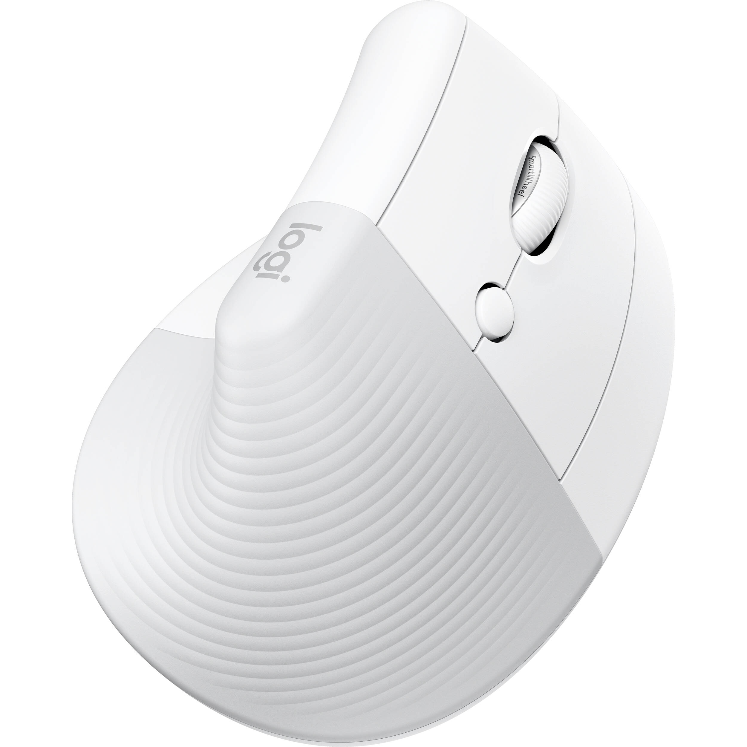 Logitech Lift for Mac Vertical Ergonomic Wireless Mouse- White